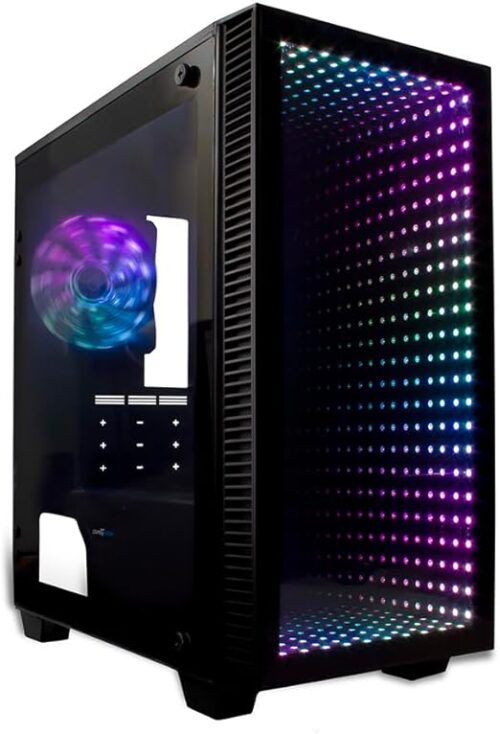 GABINETE GAME FACTOR OPTICAL, ATX, CRISTAL, ARGB, 1*120MM RGB CSG560 VORAGO