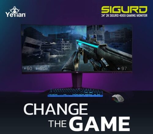 MONITOR CURVO 34" YEYIAN YMC-VA34-01 SIGURD 165HZ - Imagen 3