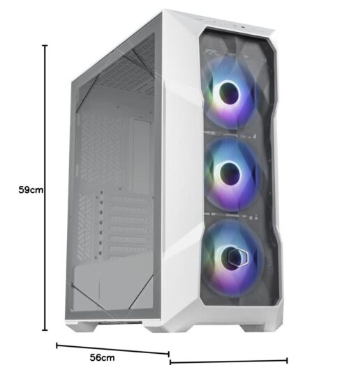 GABINETE COOLER MASTER TD500 MESH V2 BLANCO - Imagen 2