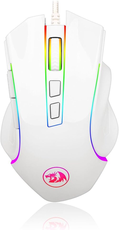 GRIFFIN WHITE MOUSE REDRAGON RGB - Imagen 5