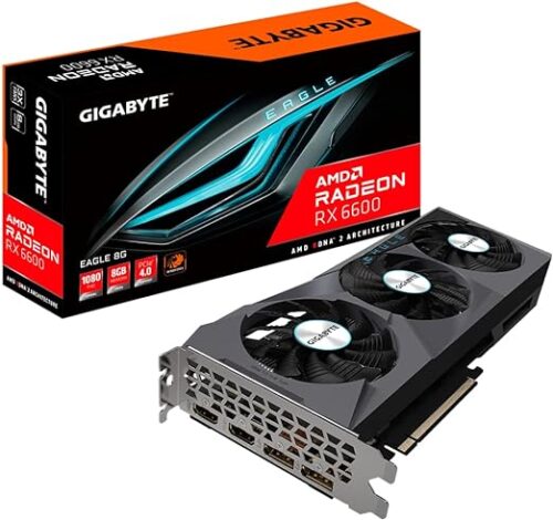 TARJETA DE VIDEO GIGABYTE RX 6600 EAGLE 8G GDDR6 128-bit