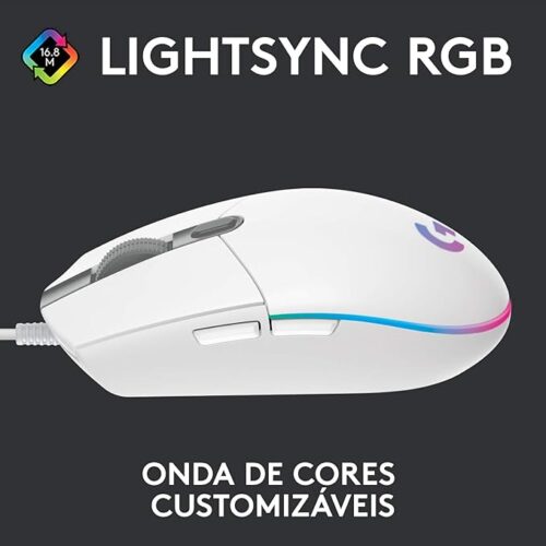 MOUSE LOGITECH G203 USB LIGHTSYNC WHITE - Imagen 5