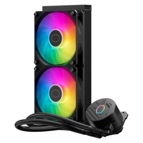 ENFRIAMIENTO LIQUIDO COOLER MASTER 240LCORE ARGB 2X120MM (MLW-D24M-A18PZ-R1)