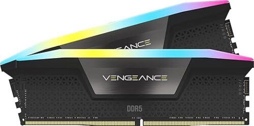 MEMORIA DIMM DDR5 CORSAIR (CMH32GX5M2B5200C40) 32GB (2X16GB) 5200MHZ VENGEANCE RGB NEGRO - Imagen 6