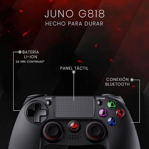 GAMEPAD JUNO REDRAGON WIRELESS BLUETOOTH - Imagen 6