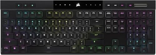 TECLADO MECANICO CORSAIR K100 AIR WIRELESS RGB NEGRO - Imagen 5