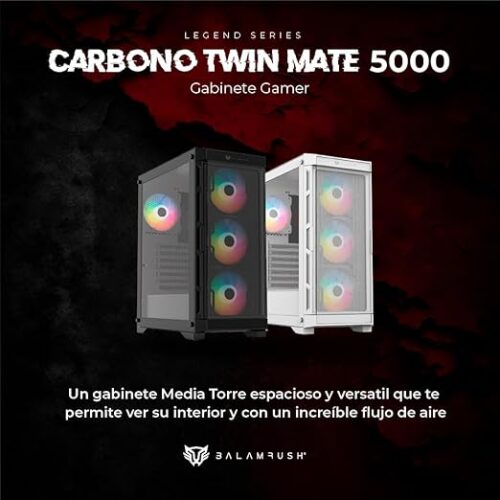 GABINETE BALAM RUSH (BR-938846) CARBONO TWIN MATE 5000 BLANCO - Imagen 6