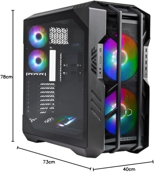 GABINETE COOLER MASTER (H700-IGNN-S00) H700, RGB,NEGRO, FULL-ATX, SIN FUENTE - Imagen 2