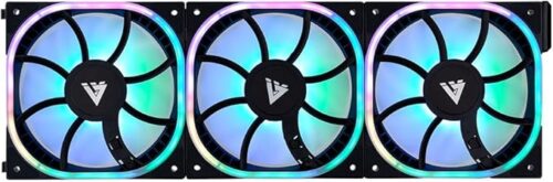 KIT VENTILADORES MODULAR GAME FACTOR 3X120MM 58CFM RGB NEGRO FKG500-BK - Imagen 5