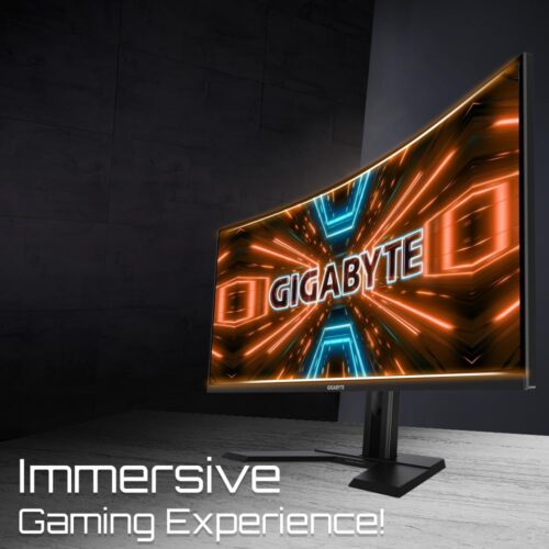 MONITOR LED GIGABYTE 34" 3440X1440 QWHD, 144HZ, CURVO, VA, HDMI 2.0*2 - G34WQC A - Imagen 3