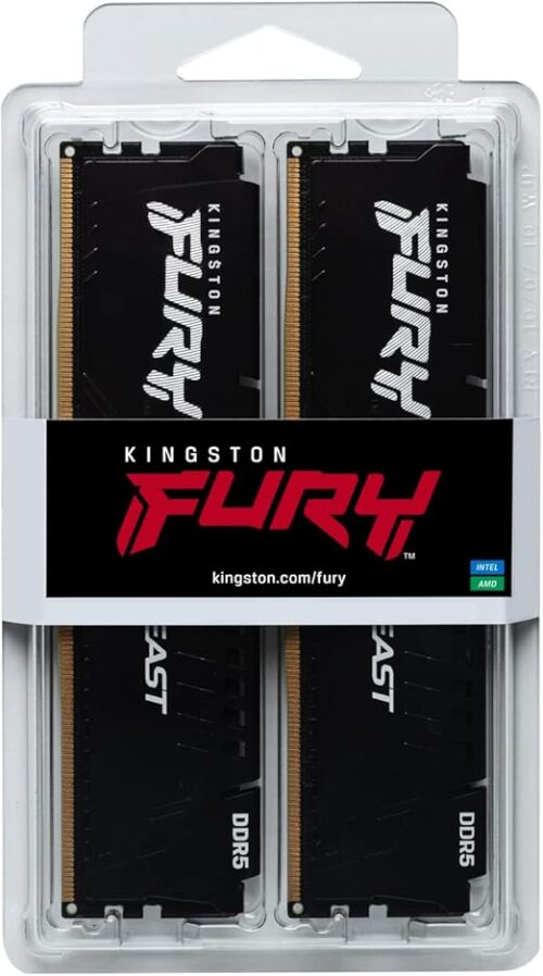 MEMORIA DDR5 KINGSTON FURY BEAST 32GB 5200MHZ (KIT2)(KF552C40BBK2-32)