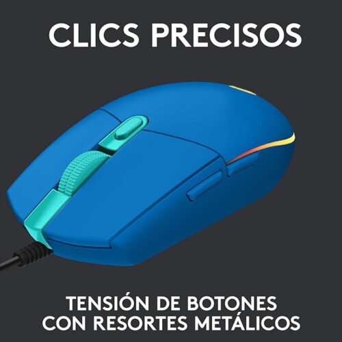 MOUSE LOGITECH G203 USB LIGHTSYNC BLUE - Imagen 3