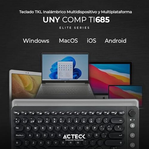 TECLADO ACTECK UNY COMP TI685 INALÁMBRICO - Imagen 4