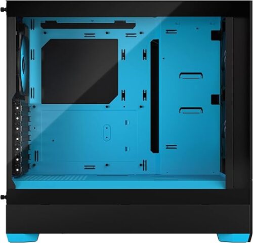 GABINETE GAMER FRACTAL DESIGN POP AIR CYAN TG CLEAR RGB - Imagen 5