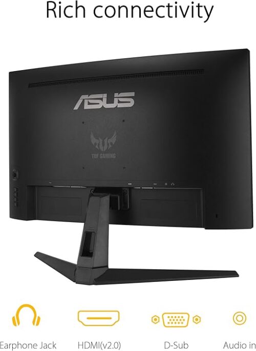 MONITOR LED ASUS 27" TUF GAMING CURVO (VG27VH1B) - Imagen 3