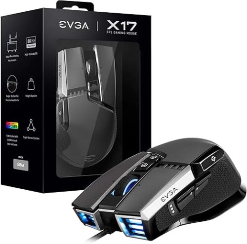 MOUSE VGA GAMING X17 GRIS