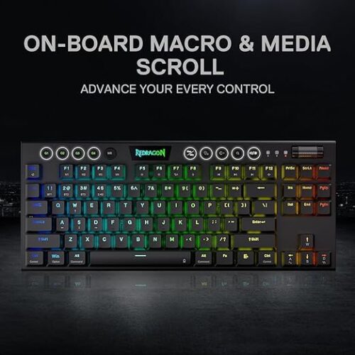 TECLADO HORUS NEGRO WIRELESS - Imagen 3