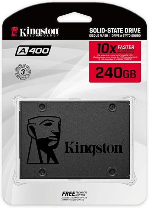 MEMORIA SSD INTERNO KINGSTON SA400 SATA 240 GB - Imagen 3