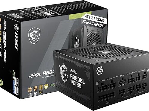 FUENTE DE PODER MSI A850GL 850W 80 PLUS GOLD FULL MODULAR