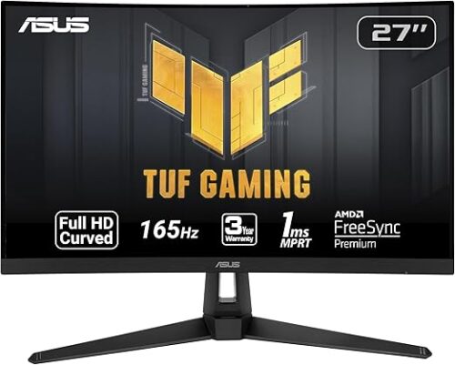 MONITOR LED ASUS 27" TUF GAMING CURVO (VG27VH1B)