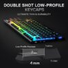 TECLADO HORUS NEGRO WIRELESS