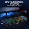 TECLADO HORUS NEGRO WIRELESS - Imagen 4