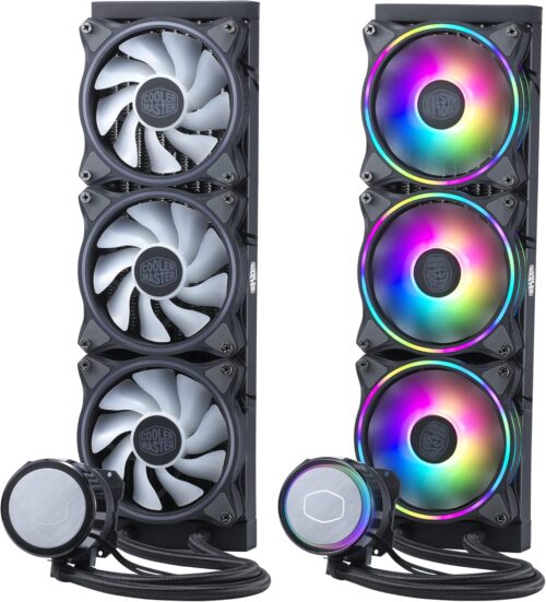 VENTILADOR P/CPU COOLER MASTER ML360 ILLUSION,3*FAN 120MM,RGB,LGA1700/AM5