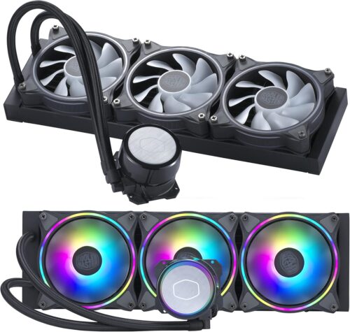 VENTILADOR P/CPU COOLER MASTER ML360 ILLUSION,3*FAN 120MM,RGB,LGA1700/AM5 - Imagen 2