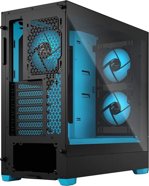 GABINETE GAMER FRACTAL DESIGN POP AIR CYAN TG CLEAR RGB - Imagen 7