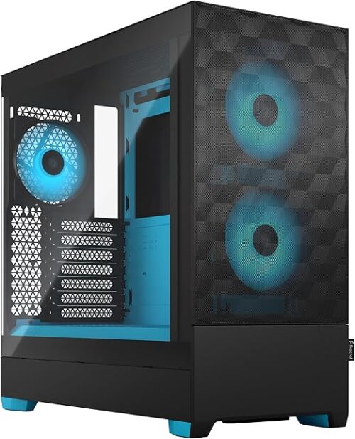 GABINETE GAMER FRACTAL DESIGN POP AIR CYAN TG CLEAR RGB - Imagen 6