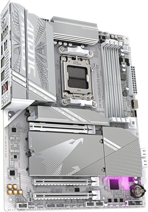 MOTHERBOARD GIGABYTE X870 AORUS ELITE WIFI7 ICE AM5 DDR5 - Imagen 3