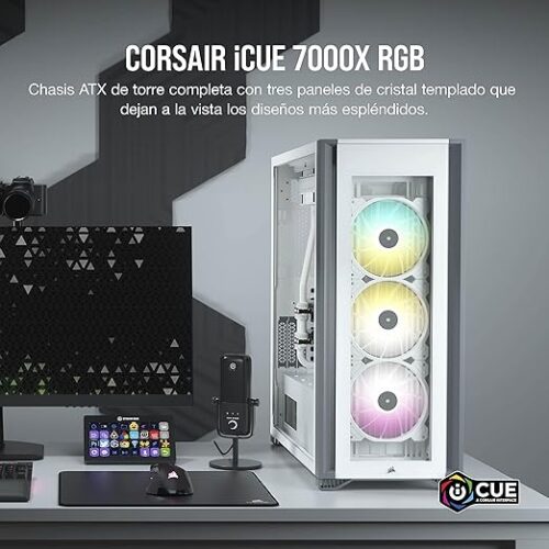 GABINETE CORSAIR ICUE 7000X RGB WHITE - Imagen 4