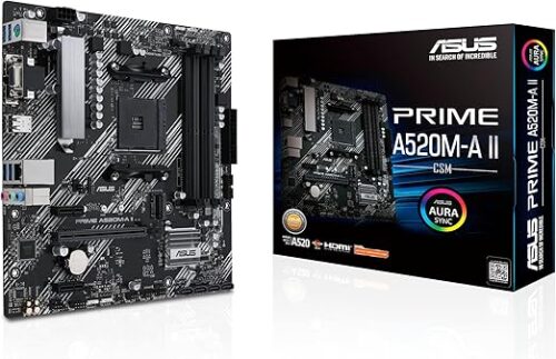 MOTHERBOARD ASUS (PRIME A520M-A II/CSM) SOCKET AM4