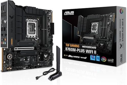 TARJETA MADRE ASUS TUF GAMING B760M-PLUS WIFI II SOC 1700/WIFI6E/DDR5/