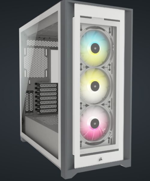 GABINETE CORSAIR ICUE 5000X RGB WHITE TG ATX - Imagen 7