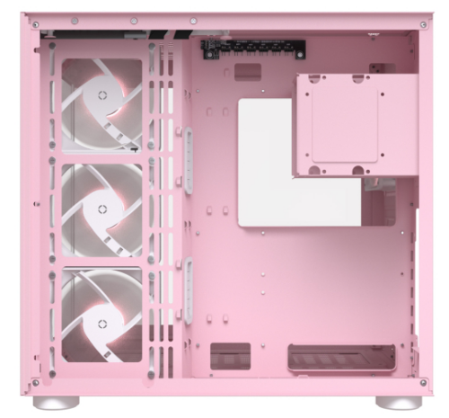 GABINETE COUGAR FV150 ROSA RGB CRIST TEMP ATX - Imagen 2