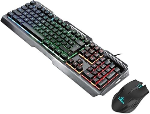 KIT TECLADO Y MOUSE YEYIAN GAMING LED YKP-20706 PHOENIX 3000 USB 3200