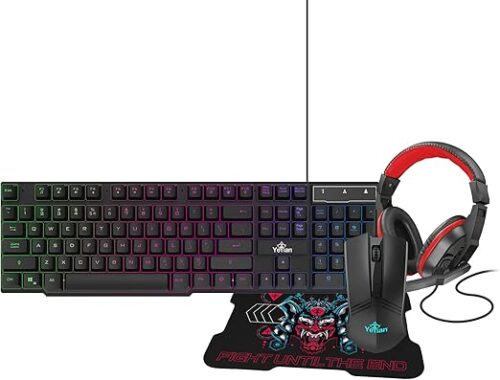 KIT YEYIAN LED YKH-20707 HYDRA S2000: TECLADO, MOUSE, HEADSET, MOUSEPAD