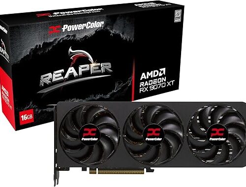 TARJETA DE VIDEO POWER COLOR REAPER AMD RADEON RX 9070 XT 16GB GDDR6
