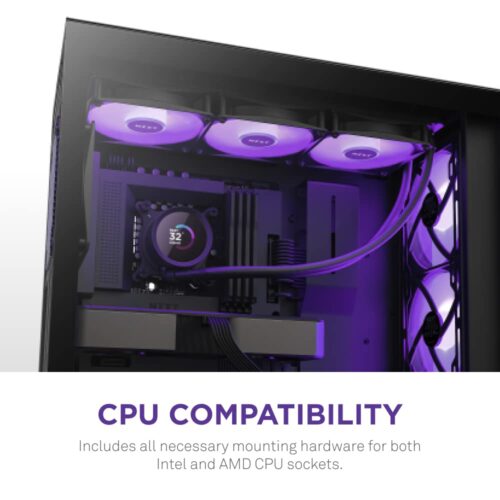 ENFRIAMENTO LIQUIDO NZXT KRAKEN 360 RGB NEGRO - Imagen 2
