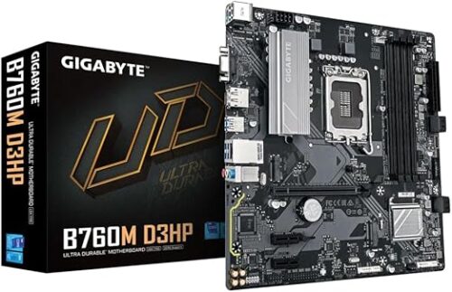 MOTHERBOARD GIGABYTE B760M D3HP SOCKET 1700, 4*DDR5 5600MHZ, HDMI, VGA, DP,MICRO ATX