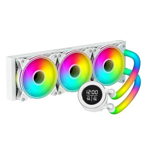 ENFRIAMIENTO LIQUIDO OCELOT GAMING POLAR WAVE 360 WHITE / 360MM / ARGB / 70 CFM / 1800 RPM / 32 DB COLOR BLANCO