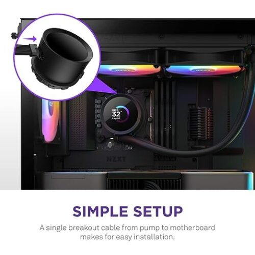 ENFRIAMENTO LIQUIDO NZXT KRAKEN 360 RGB NEGRO - Imagen 3