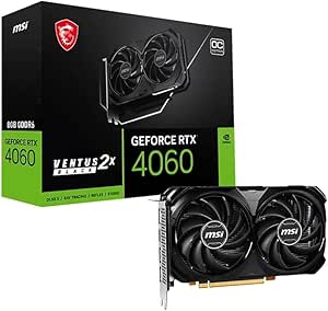 TARJETA DE VIDEO MSI RTX4060 VENTUS 2X 8GB OC 128 BITS GDDR6