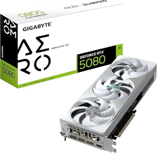 TARJETA DE VIDEO GIGABYTE (GV-N5080AERO OC-16GD) RTX 5080, 16GD GDDR7, PCIE 5.0, HDMI, 3*DP, 3 FAN