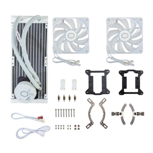 ENFRIAMIENTO LIQUIDO COOLER MASTER 240L CORE ARGB 240MM BLANCA (MLW-D24M-A18PZ-RW) - Imagen 2