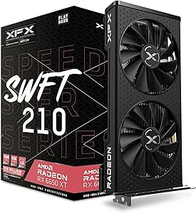 TARJETA DE VIDEO XFX SPEEDSTER SWFT 210 RADEON RX 6650XT,8GB GDDR6,2048MHZ,3*DP,HDMI (RX-665X8DFDY)