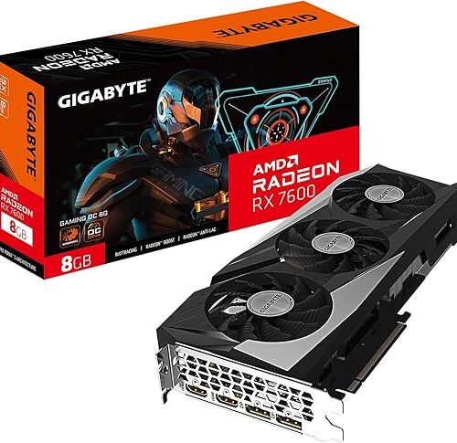 TARJETA DE VIDEO GIGABYTE (GV-R76GAMING OC-8GD) RX 7600,8GB GDDR6,PCIE 4.0,2*HDMI,2*DP,3 FAN