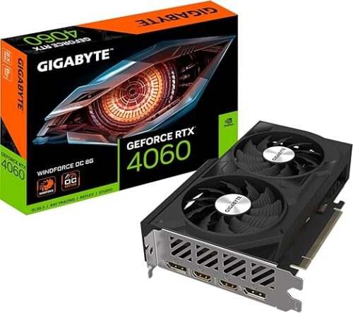 TARJETA DE VIDEO GIGABYTE NVIDIA GEFORCE RTX 4060 WINDFORCE OC 8GB GV N4060WF2OC 8GD