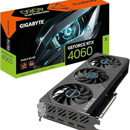 TARJETA DE VIDEO GIGABYTE RTX 4060 8GB 8GD GV-N4060EAGLE OC-8GD